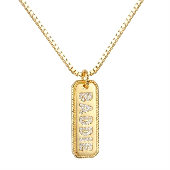 A&A+ Quatif Jewelry - MOISSANITE DIAMONDS 18K GOLD VERMEIL BADDIE NECKLACE VENETIAN BOX CHAIN